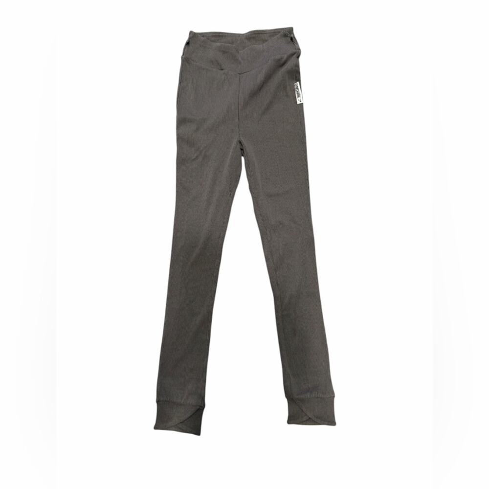 Gymshark Charcoal Women’s Pinstriped Leggings Jogger Style size Small